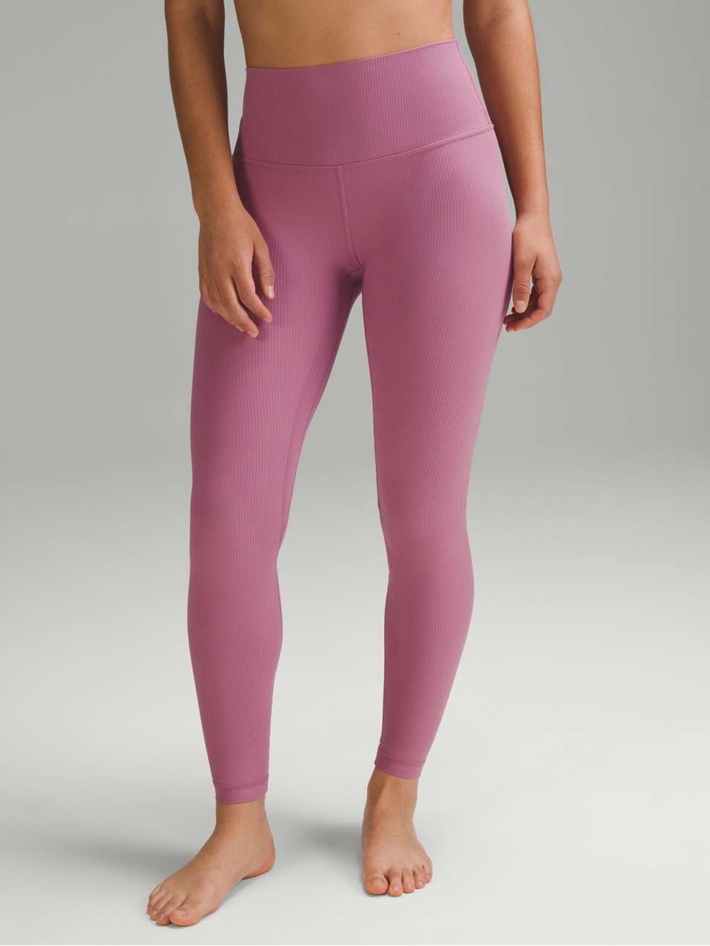 Lululemon Dusty Rose Ribbed 28 Nulu Legging